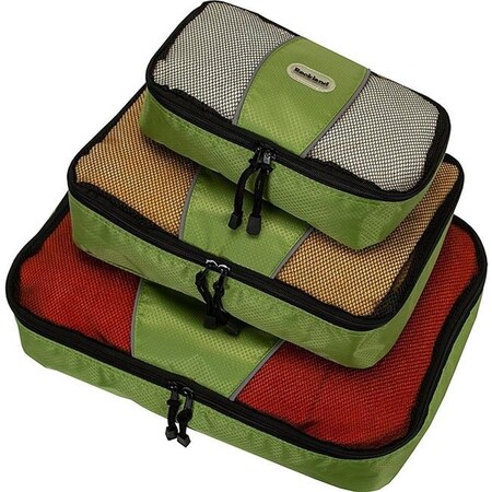 Rockland Rockland U01-LIME Packing Cubes Lime - Set of 3 U01-LIME